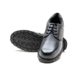 Step Strong Delta Pro Black Steel Toe Safety Shoe, Size: 6