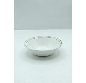 Clay Craft Bowl 4 inch Goldline White Ceramic 185ml