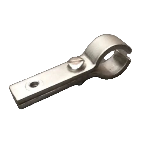 Stainless Steel Bracket Base Zinc Alloy Leg For WC Wooden Partition Thickness 12-18mm