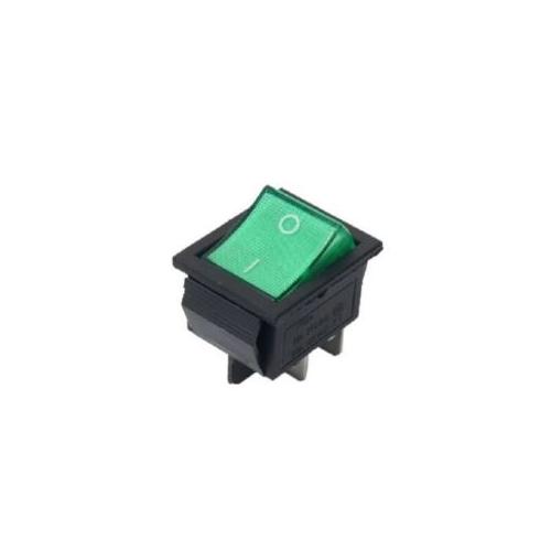 Rocker Switch 16A Green Color