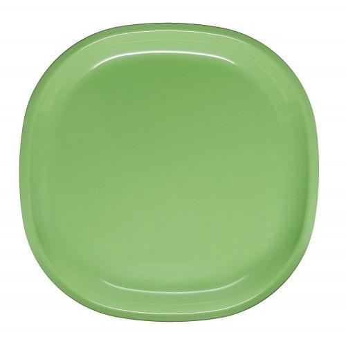 Kenford Polycarbonate Breakfast Plates Square Green Colour 10x10 Inch