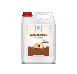 Grovanti Organic Handwash Liquid Refill Sandalwood Germs Protection 5ltr