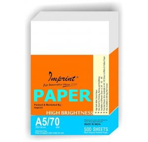 Imprint Copier Paper Multipurpose Printer Paper A5 70 GSM 500 sheets