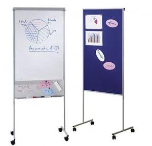 Board Stand With Flip Chart Board Non-Magnetic With Wheel Non-Magnetic 2 X 3 Feet White