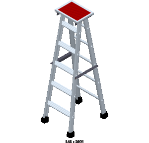 Allied Aluminium Alloy general purpose standard folding ladder LAL2601 Tested Quality By Hindalco . Aluminum 6 Feet