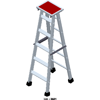 Allied Aluminium Alloy general purpose standard folding ladder LAL2601 Tested Quality By Hindalco . Aluminum 6 Feet