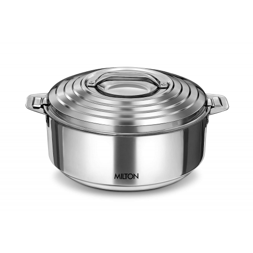 Milton Stainless Steel Solid Casserole 5000 ml, Silver