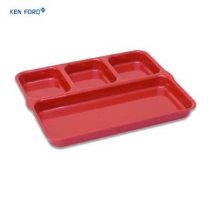 Kenford Tray DCT 1012 (PC) 4 Compartment Rectangle Red Polycarbonate 10 X 12 Inch