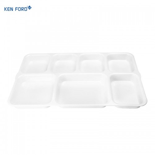 Kenford Tray DCT 1016 (PC) 7 Compartment Rectangle White Polycarbonate 10 X 16 Inch