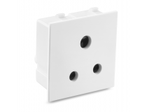 Honeywell Socket CW421WHI Critic 2 Module White Round Pin  6A 3 Pin