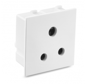 Honeywell Socket CW421WHI Critic 2 Module White Round Pin  6A 3 Pin