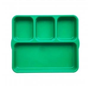 Kenford Tray DCT 1012 (PC) 4 Compartment Rectangle Green Polycarbonate 10 X 12 Inch