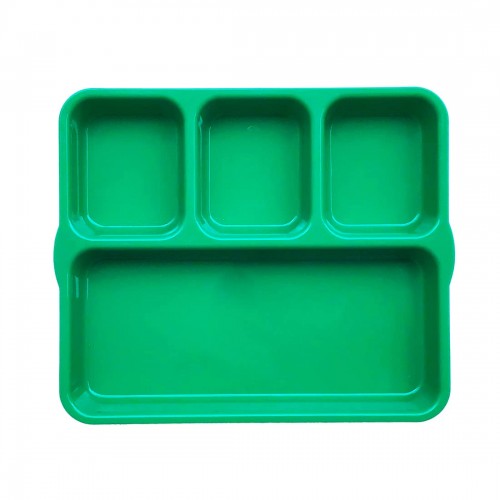 Kenford Tray DCT 1012 (PC) 4 Compartment Rectangle Green Polycarbonate 10 X 12 Inch