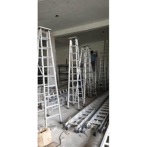 SJ Ladder  Double Side 3 step with Platform Ladder  Capacity 250 Kg (Heavy Duty) Aluminum 4 Ft