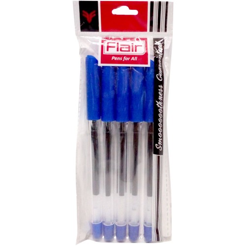 Flair Studio Gel Pen Blue Pack of 5