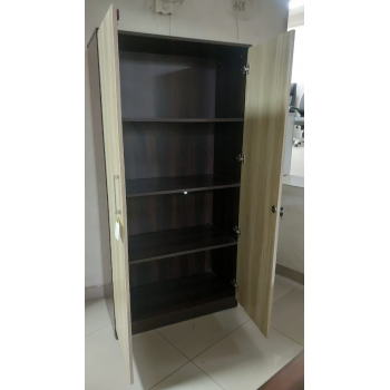 Pre-laminated Board Four Compartment Wooden Almira with Ebco Hardware, Size- 1800 X 900 X 450mm, Thickness 18mm, Back Panel 12mm