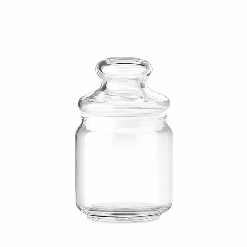 Ocean Pop Jar B02517 G0000 With Glass Cover 500 ml H: 147 mm