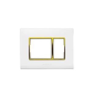 Anchor Penta 8 Module Horizontal GINA PLATES 65808-G White-Gold Chrome