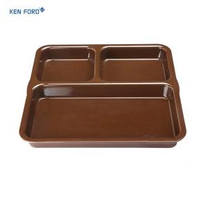 Kenford Tray DCT 0909 (PC) 3 Compartment Square Brown Polycarbonate 9 X 9 Inch