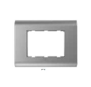 Anchor Roma Classic Lire Plate 35286SL 1 Module Silver