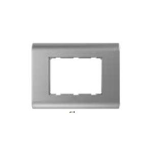 Anchor Roma Classic Lira Plate 35297SL 2 Module Silver