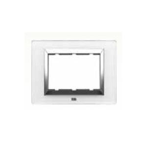 Anchor Roma Classic Vetro Glass Plate 30250GPW 6 Module White