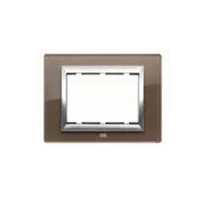 Anchor Roma Classic Vetro Glass Plate 30216GCB 1 Module (Coconut Brown)