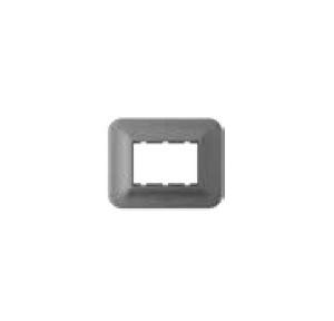 Anchor Roma Urban Cover Plate With Base Frame Laurel 66801GB 1 Module Graphite Black Curve Design