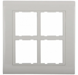 Anchor Roma Classic Tresa White Vertical Solid Plate With Base Frame 8M White 30260WH