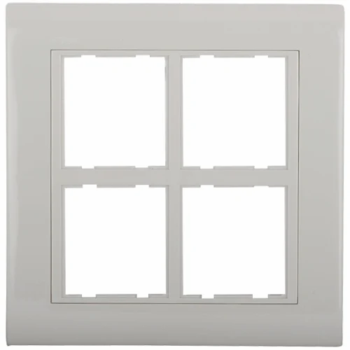 Anchor Roma Classic Tresa White Vertical Solid Plate With Base Frame 8M White 30260WH