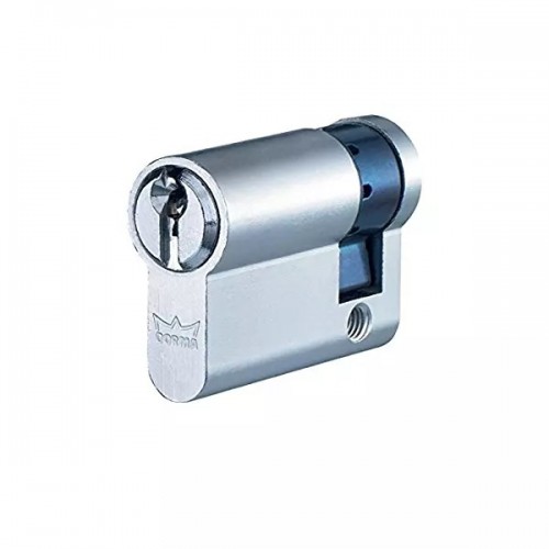 Dorma Satin Steel Finish Half Euro Profile Cylinder Lock XL-C 3513 L= 42mm 5 pin