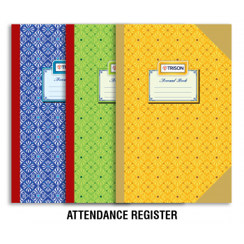 Trison Attendance Register O/B No 1 19.5 x 32.5 cm 56 Pages (Q1) 65 GSM