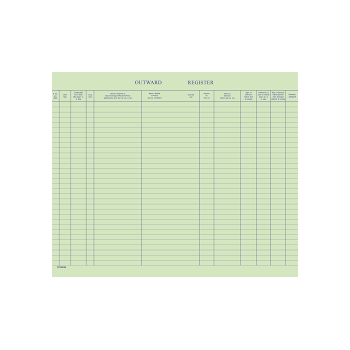 Trison Outward Register No.4 PVC Rexine Cover 21.5 x 34 cm 256 Pages 70 GSM