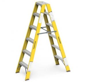 Youngman  Double Sided Self Supporting 8 Step Ladder 8324 without Platform Weight Capacity 150 Kg (Fiberglass) FRP 2.43 m