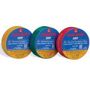 Anchor FR PVC Insulated Electrical Insulation Tape Black, Red, Yellow & Blue 0.125mm x 1.80cm x 7.5 Mtr Pack of 30