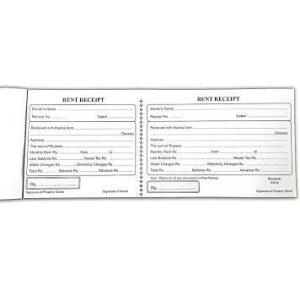 Saraswati Cash and Rent Receipt Book (50 Sheets)