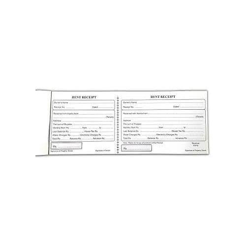 Saraswati Cash and Rent Receipt Book (50 Sheets)