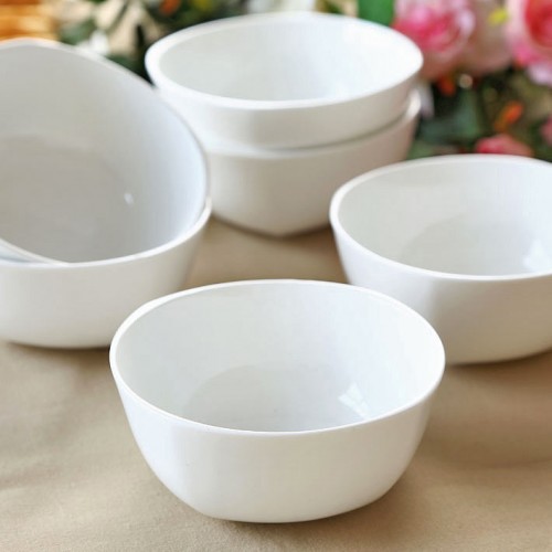 Clay Craft Bowl Small Solid White Ceramic 110ml