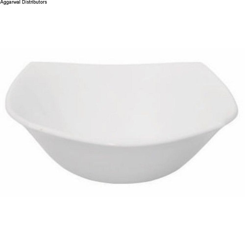 Clay Craft Serving Bowl Zen Solid White Dimension: 17.8 X 5.5 cm Ceramic 440ml