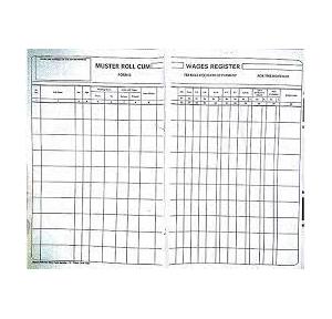 Saraswati Register of Wages Payment and Musterroll (20x30) No 1