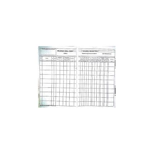 Saraswati Register of Wages Payment and Musterroll (20x30) No 1