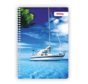 Oddy Metal Spiral Note Book MSP-A5-240-3S Size A5 (14x22.5)cm 1/8 240 Pages 3 Subject