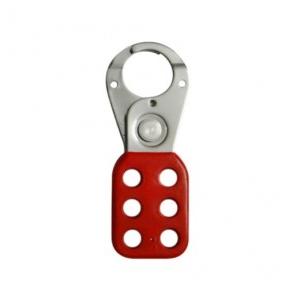 KRM Red Vinyl Molded Coated Hasp Small, Jaw Dia: 25 mm