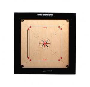 Synco Bulldog Genius 28mm Full Size Carrom Board With 1No Synco Coin Set, 2 Nos Synco Signature Carrom Striker 15g & Synco Foldable Adjustable Carrom Stand (1 Nos)