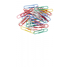 Paper Clip Colored Vinyl Coated 28mm Pack of 50