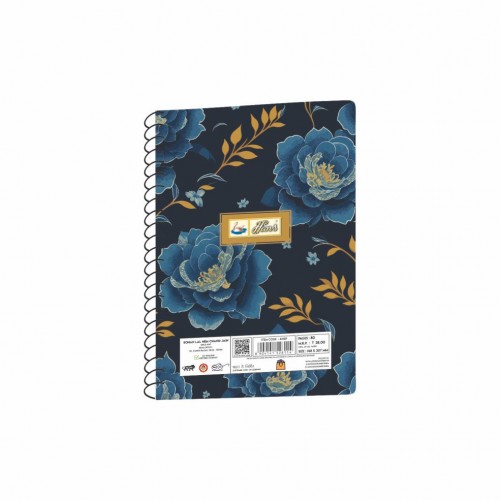 Hans Spiral Notebook No 4 A5 14.5 x 21 cm 80 Pages