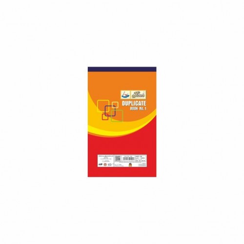 Hans Duplicate Book Size 1/8 (13.5 x 21 cm) No 1 50 GSM Paper Sheets : 100 x 2 Set 1 Ruled Sheet + 1 Plain Sheet