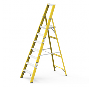 Youngman Swing Type Platform Ladder 5 Step + Platform 8353 . FRP (1.5 m)