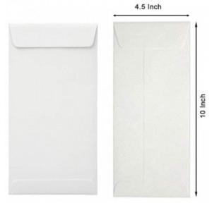 Trendy Envelope White Non-Laminated 60 GSM 10x4.5 Inch Pack of 250