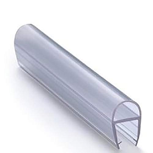 Transparent PVC D Type Seal For Glass Door 12mm length 2 Mtr